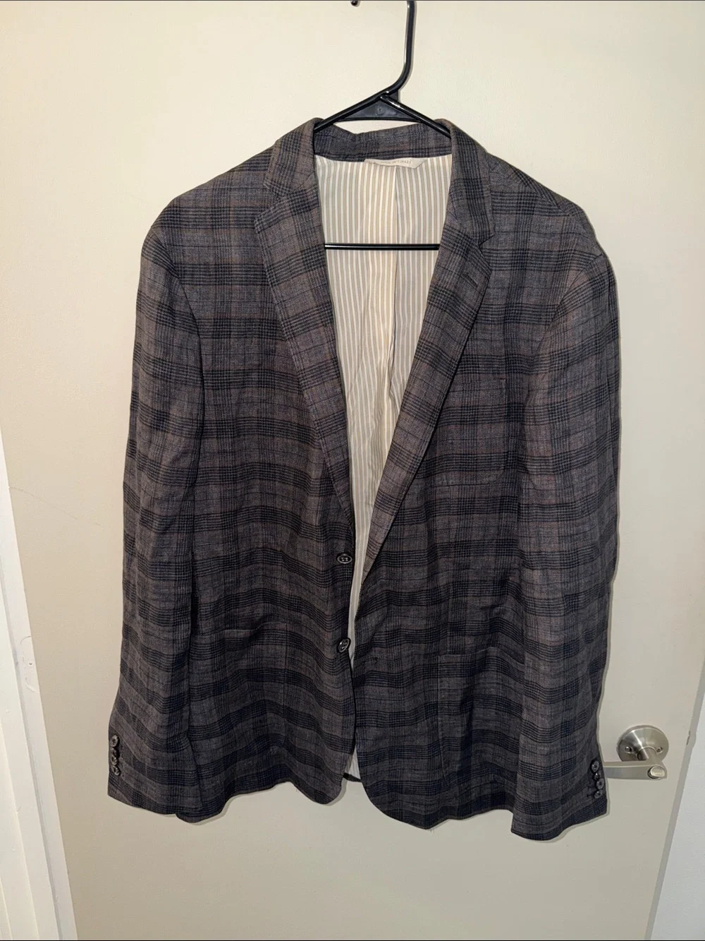 Banana Republic Heritage Collection Checked Blazer in Charcoal